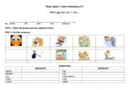 English Worksheet: talking about your personality