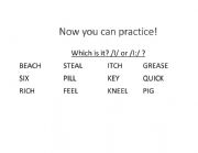 English Worksheet: Choose the correct phonetic symbol: Long I /i:/ or Short I /i/