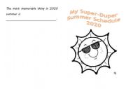 English Worksheet: Summer Diary 2020