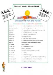 Phrasal Verbs About Work