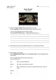 English Worksheet: Song NUMB by Linkin Park