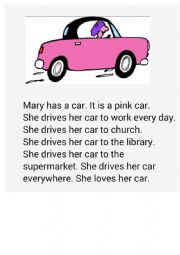 English Worksheet: Reading
