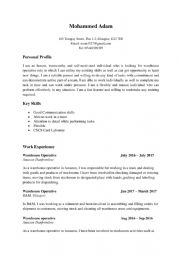 English Worksheet: mr
