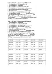 English Worksheet: Big numbers