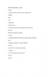 English Worksheet: If I Were a Rich Man gap fill song