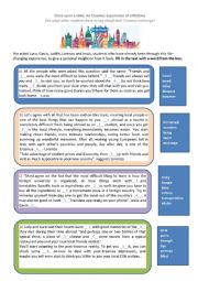 English Worksheet: Vocabulary - Erasmus Gapfill 2
