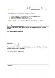 English Worksheet: Partnerinterview_Fridays for Future