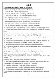 English Worksheet: Unit 1 macmillan 5