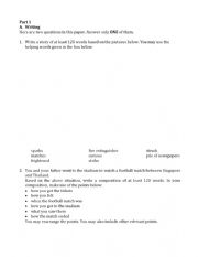 English Worksheet: AEIS Test Grade 4