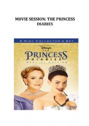English Worksheet: Movie Session: The Princess Diaries