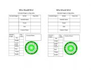 English Worksheet: Komodo Dragon vs king cobra