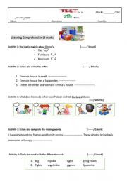 Test 3 tunisian (7th form)  