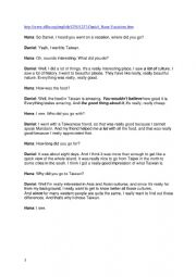 English Worksheet: 3rd form test