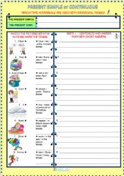 English Worksheet: Present Simple vs Present Continuous