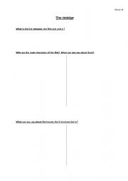 The Holiday - movie worksheet