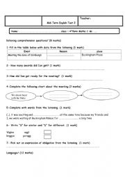 fourth form mid term test 2