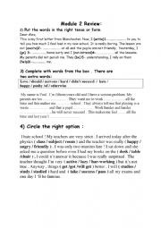 English Worksheet: 8th form Tunisian Students 