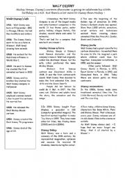 English Worksheet: Walt Disney