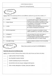 English Worksheet: Climate Change