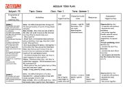 English Worksheet: medium term plan MR MEN DANCE