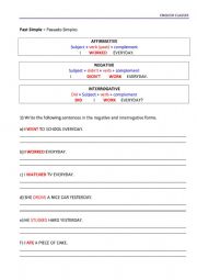 English Worksheet: Past simple x past continuous