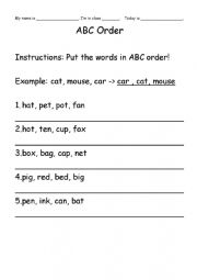 ABC Word Order