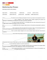 English Worksheet: Marketing Key Phrases