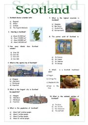 English Worksheet: An introduction to Scotland