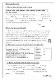 language tasks third term 7th