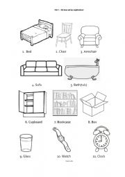 Furniture and hourse objects