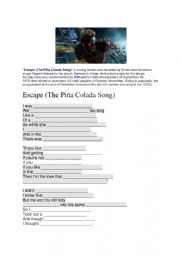 Escape Pina Colada Song ESL listening close