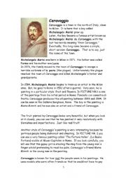 English worksheet: Caravaggio