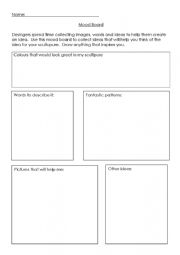 English Worksheet: Mood Board