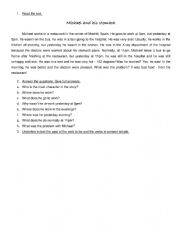 English Worksheet: Was/Were