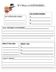 English Worksheet: Superhero powers