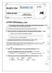 Mid-term test 2   4th form TECH