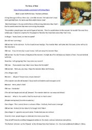 English Worksheet: The story of Nian   -  Chinese New Year story