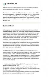 English Worksheet: Netflix case study