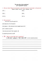 English Worksheet: New Year�s resolutions