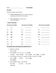 English Worksheet: Present Simple