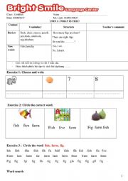 English Worksheet: Unit 2 FF Starter