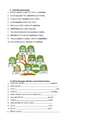 English Worksheet: Test for the 5th form 