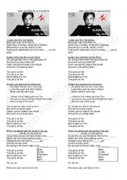 English Worksheet: Gırl on Fire song worksheet
