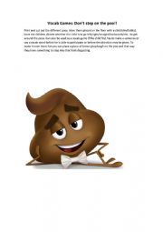 Vocab Games: Don�t step on the poo!!
