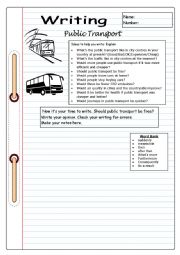 Writing - Public Transport