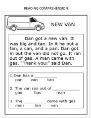 Van -Reading comprehension