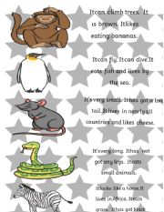 English Worksheet: animal quiz