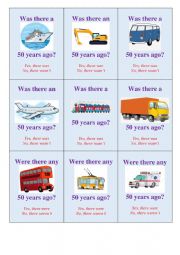 English Worksheet: Vehicles (go fish)