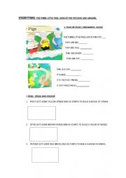 English Worksheet: THE THREE LITTLE PIGS