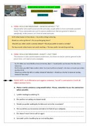 English Worksheet: WOULD RATHER AND HAD BETTER